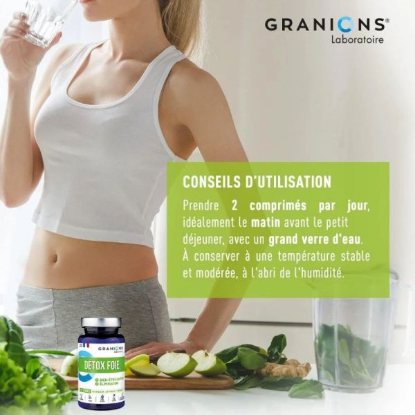 Granions Détox Foie 1000 mg 60 comprimés