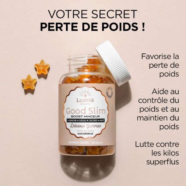 Lashilé Beauty Good Slim perte de poids 1 mois 60 gummies