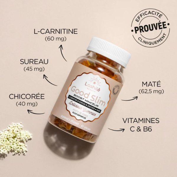 Lashilé Beauty Good Slim perte de poids 1 mois 60 gummies