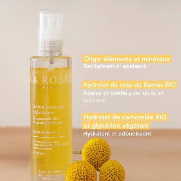 La Rosée lotion tonique hydratante camomille bio 200ml