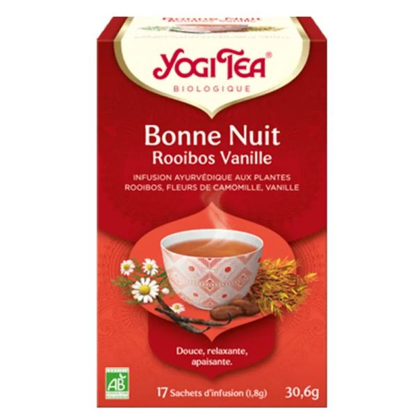 Yogi Tea Bonne Nuit Rooibos Vanille 17 Sachets