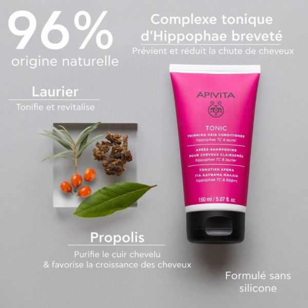 Apivita après-shampoing pour cheveux clairsemés 150ml