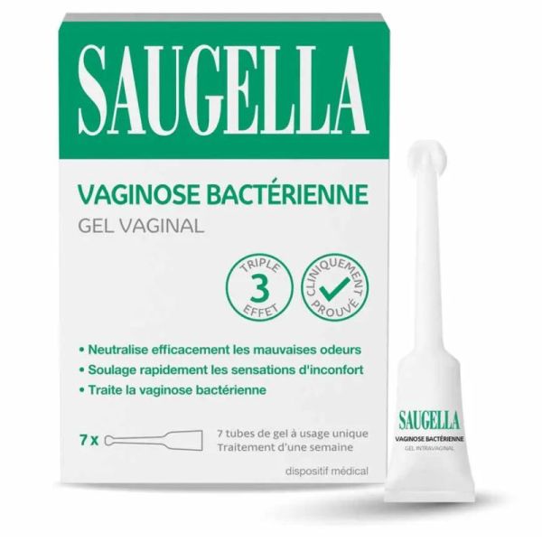 Saugella Vaginose Bactérienne Gel Vaginal 7 Tubes