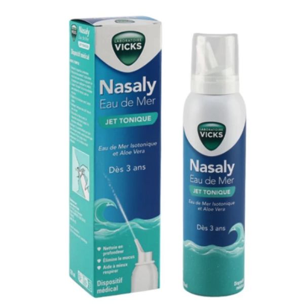 Vicks Nasaly eau de mer jet tonique 120ml