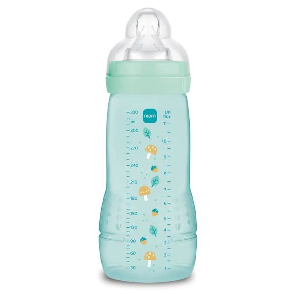 Mam Easy active biberon ergonomique sans bpa 2ᵉ âge 6m+ débit x ice 330ml