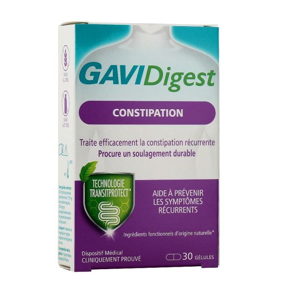 Gavidigest constipation soulagement durable 30 gélules