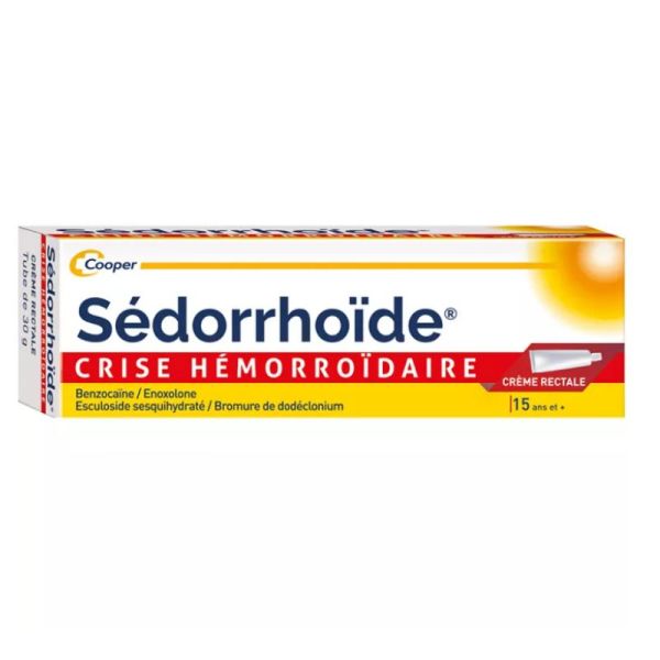 Sedorrhoide crise hemorroide crème rectale tube 30g