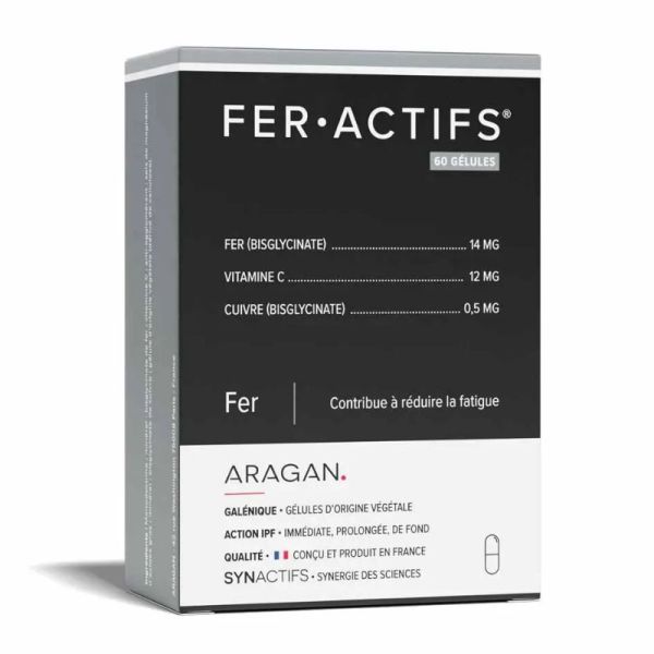 Aragan Synactifs Fer Actifs 60 Gélules