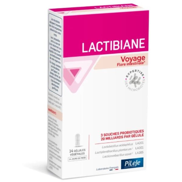 Pileje Lactibiane voyage 14 gélules