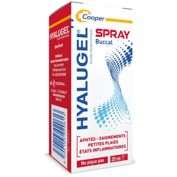 Hyalugel spray buccal 20ml