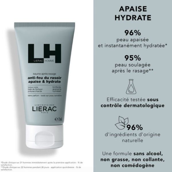 Lierac Homme baume après-rasage 75ml