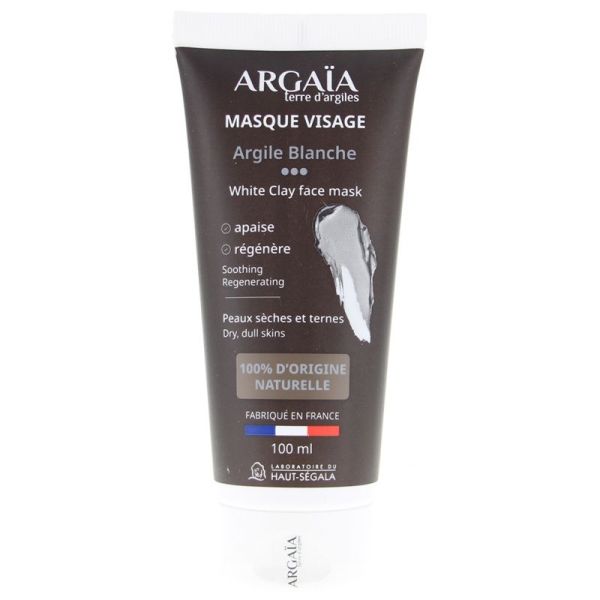 Argaïa masque visage argile blanche 100 ml
