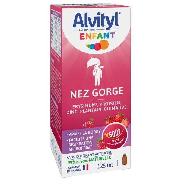 Alvityl Enfant Sirop Nez Gorge 125 ml