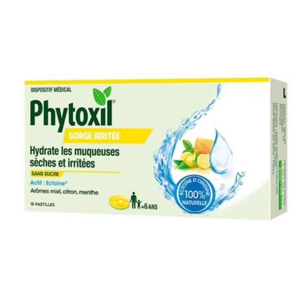 Phytoxil Gorge irritée pastilles miel citron 16 pastilles