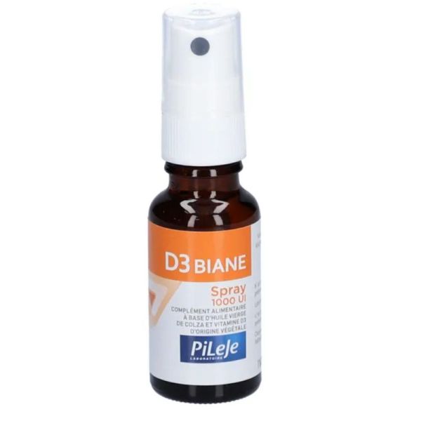 Pileje D3 Biane Vitamine D3 Spray 1000UI 20ml