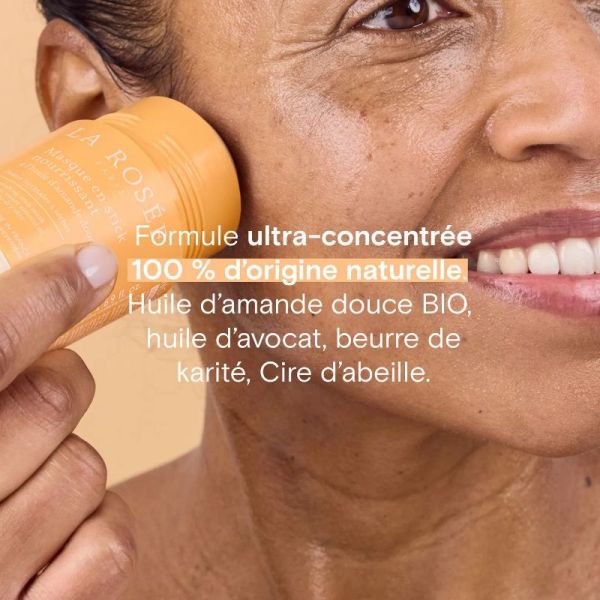 La Rosée masque en stick huile amande bio peau normale 50g