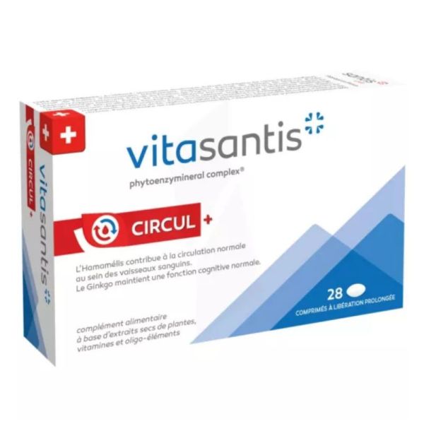Vitasantis Circul+ Circulation sanguine - 24 comprimés LP