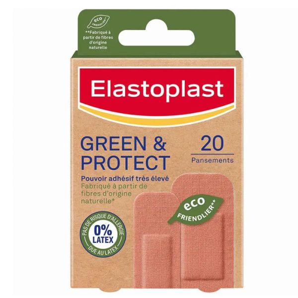 Elastoplast Pansement Green & Protect 20 Pansements