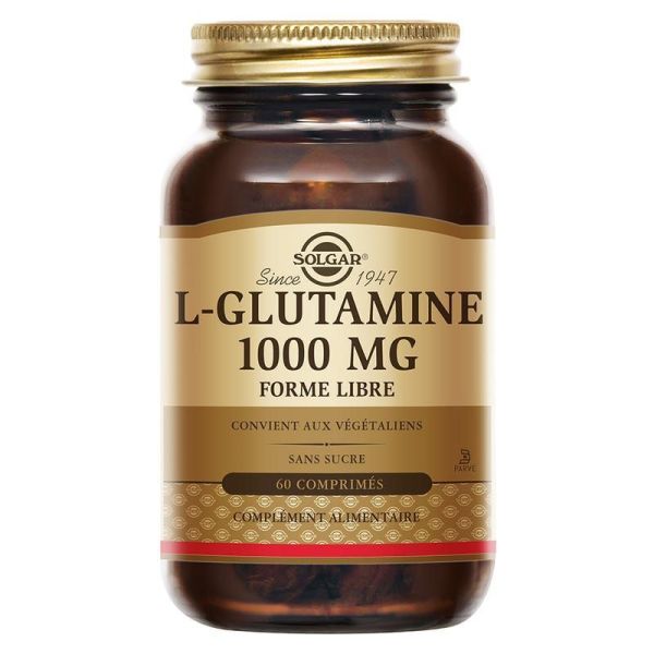 Solgar L-Glutamine 1000mg 60 gélules végétales