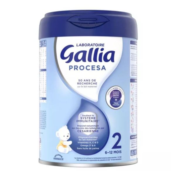 Gallia Procesa 2ème Âge 6-12 Mois - 800 g