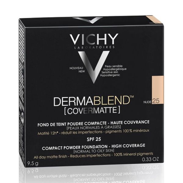 Vichy Dermablend Covermatte Fond de Teint Poudre Compacte 25 Nude SPF25 9,5g