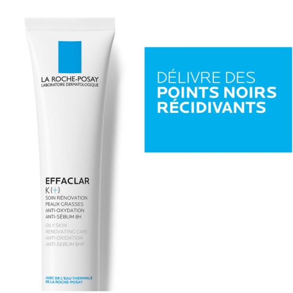Roche Posay Effaclar K+ soin rénovation peaux grasses 40ml