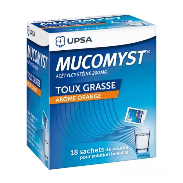 UPSA MUCOMYST acetylcysteine Toux grasse