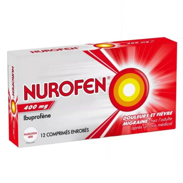 Nurofen 400mg Ibuprofène 12 comprimés enrobés
