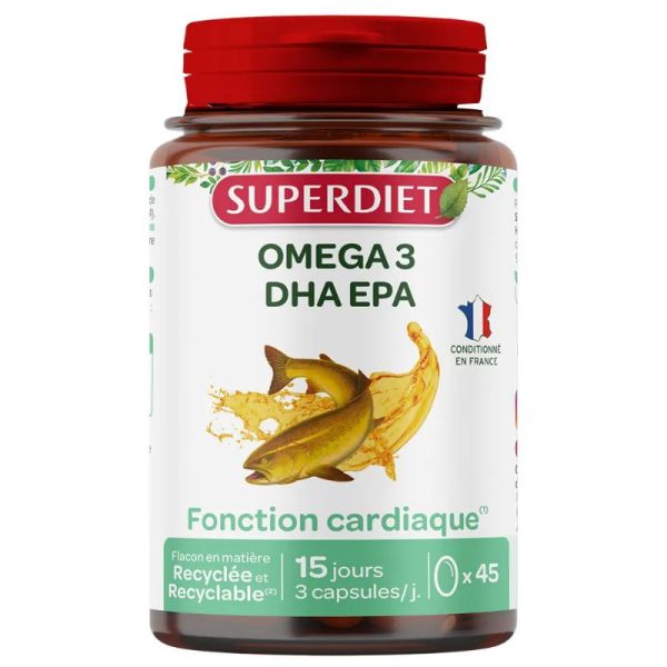 Superdiet Oméga 3 45 Capsules