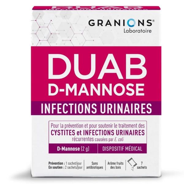 Granions Duab D-Mannose Infections Urinaires 7 Sachets