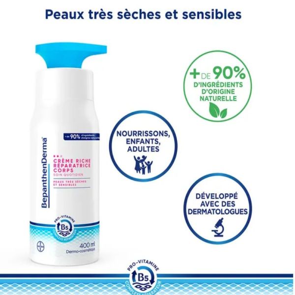 Bepanthen Derma crème riche réparatrice 400ml