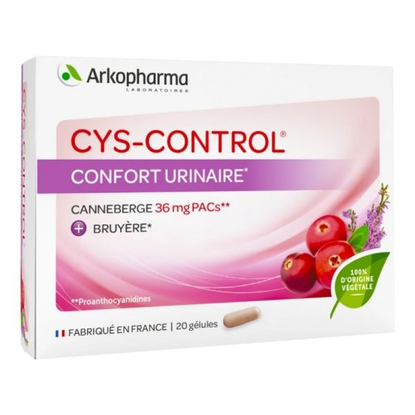 Cys-control confort urinaire gélules 20 gélules
