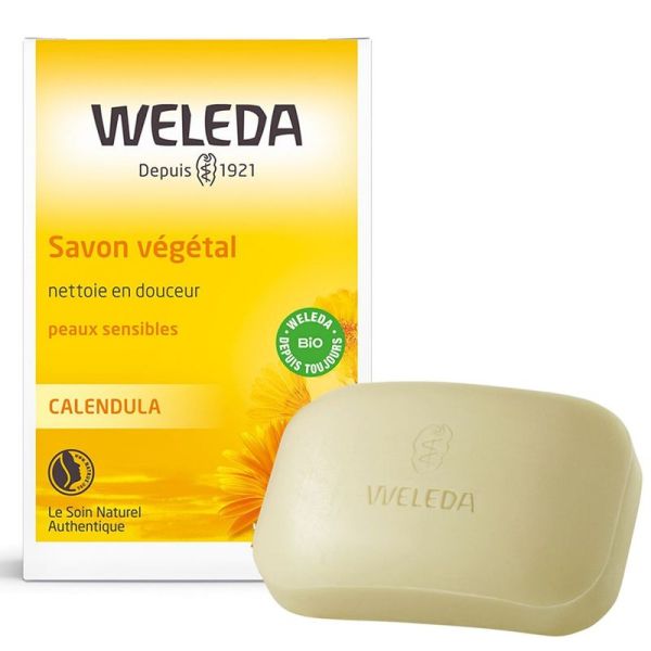 Weleda Calendula savon végétal peaux sensibles 100g