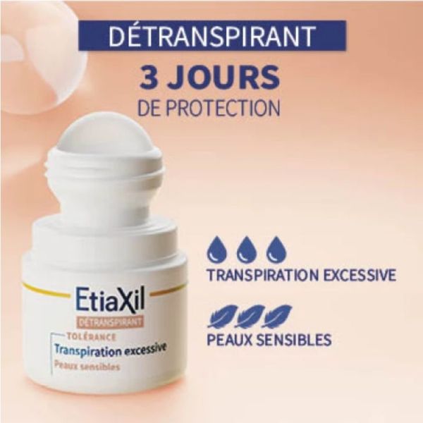 Etiaxil détranspirant Tolérance peaux sensibles roll-on 2 x 15ml