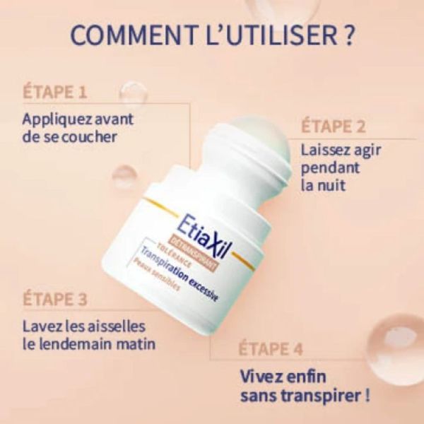 Etiaxil détranspirant Tolérance peaux sensibles roll-on 2 x 15ml