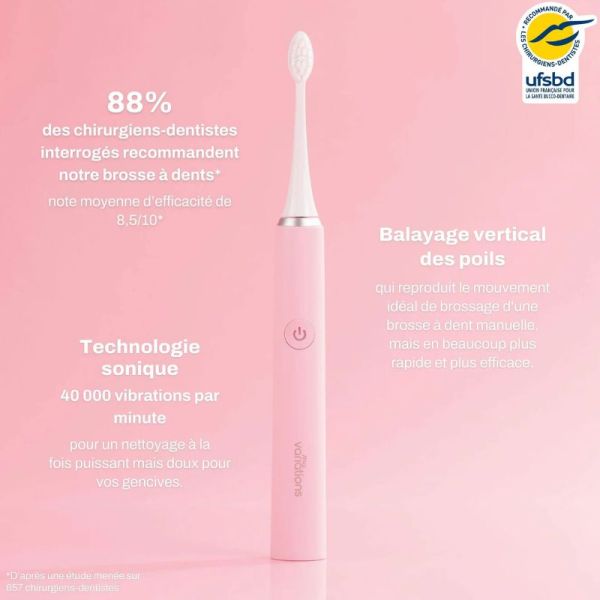 MyVariations Brosse à dents électrique Rose