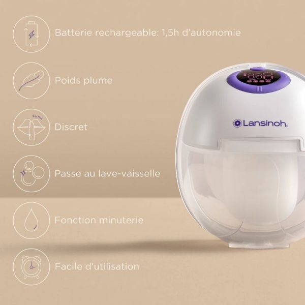 Lansinoh tire-lait mains libres double