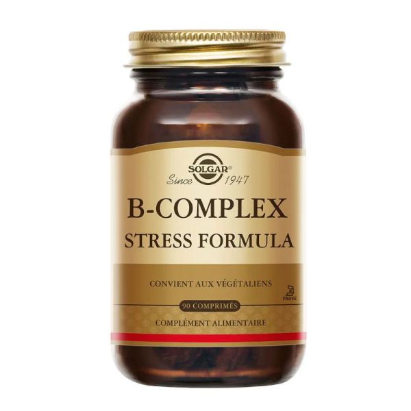 Solgar B Complex Stress formula relaxation sommeil 90 comprimés
