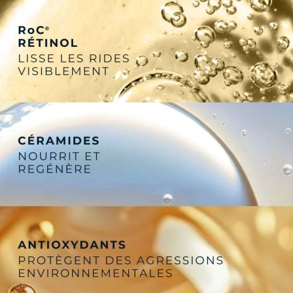 Roc Retinol correxion Renouveau + éclat sérum nuit 30 capsules