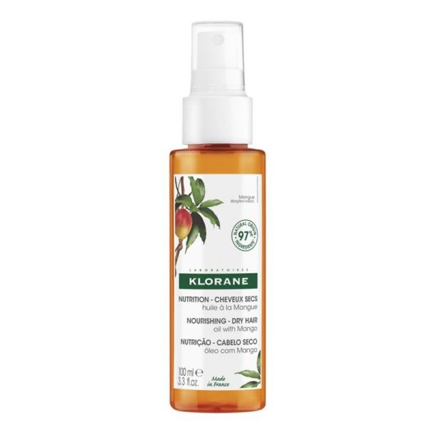 Klorane Mangue huile capillaire cheveux secs 100ml