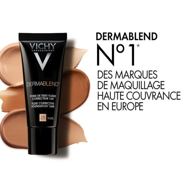 Vichy Dermablend fond de teint fluide correcteur 16H 15 Opal 30ml