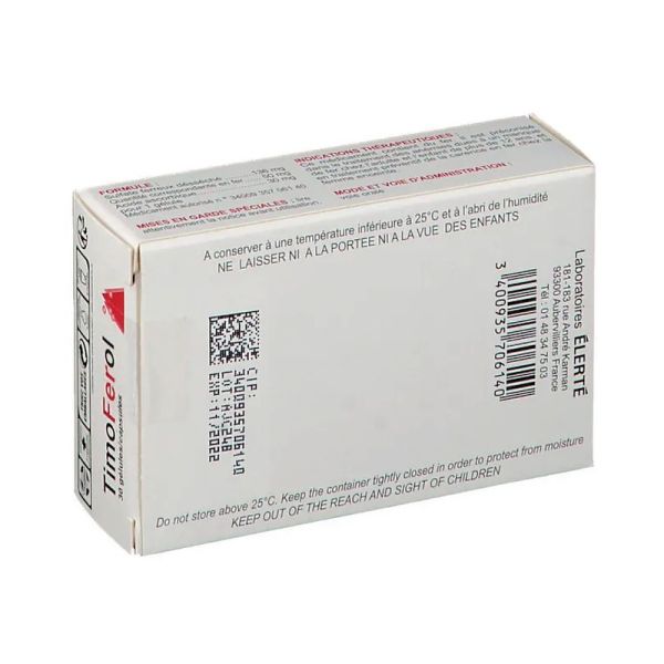 Timoferol Fer 30 gélules