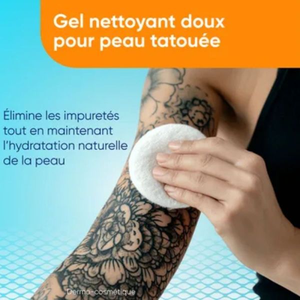 Bepanthen Tattoo gel lavant 200ml - Nettoie et apaise les peaux tatouées