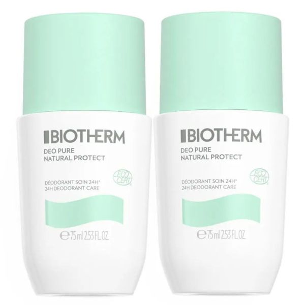 Biotherm Déo Pure déodorant Natural Protect 24h 2x75ml