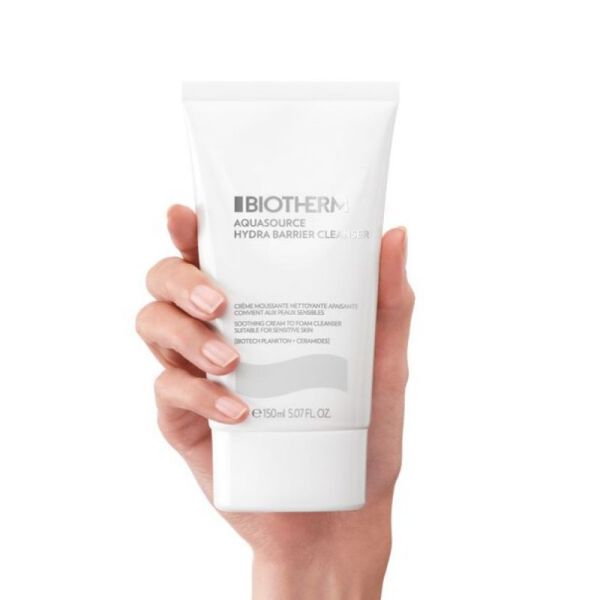 Biotherm Aquasource Hydra Barrier crème nettoyante moussante 150ml