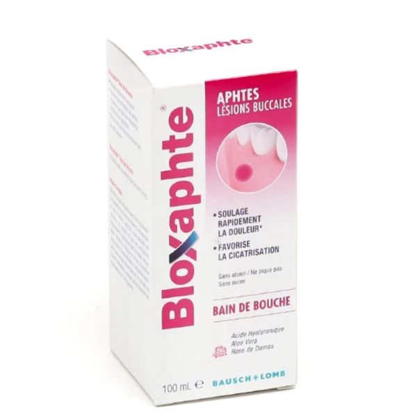 Bausch & Lomb BloXaphte nain de bouche aphtes lésions buccales 100ml