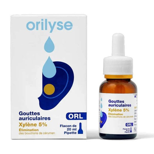 IBSA Orilyse gouttes auriculaires élimination des bouchons de cérumens 20ml