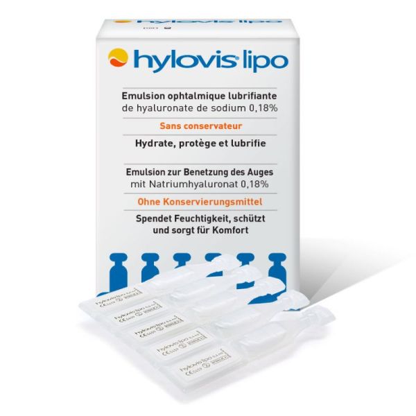 Hylovis Lipo émulsion oculaire 30 unidoses