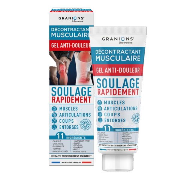 Granions décontractant musculaire gel anti-douleur 100 ml