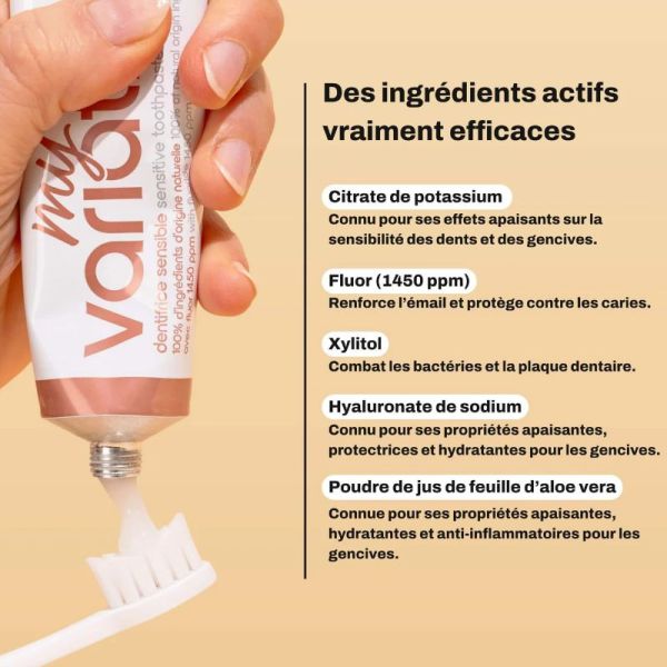 MyVariations dentifrice sensible Bio 75ml